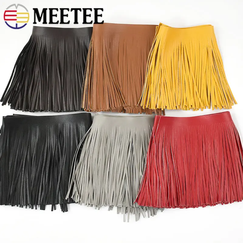 Fringe Ribbon Sewing - 1 metre Meetee 10-30cmX5mm PU Deri