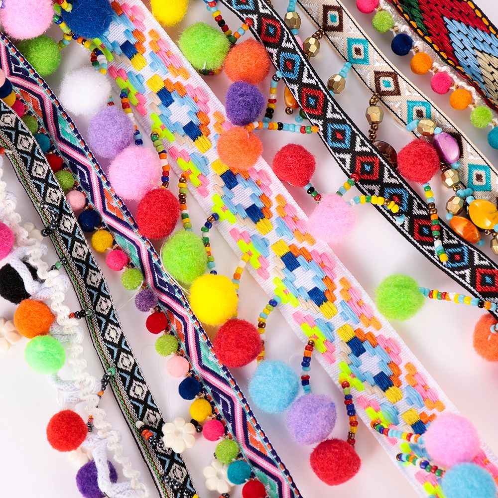 Tassel Fringe Trim - 1yard Bohemia püskül dantel Trim kostüm