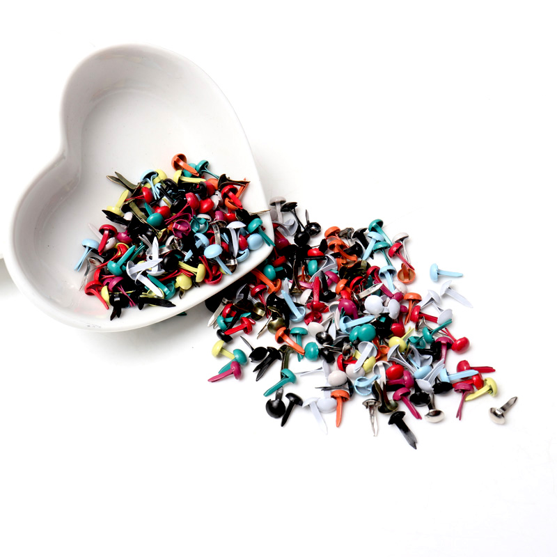 Embellishments For Scrapbooking - Karışık Pastel Yuvarlak Brads Scrapbooking Süsleme