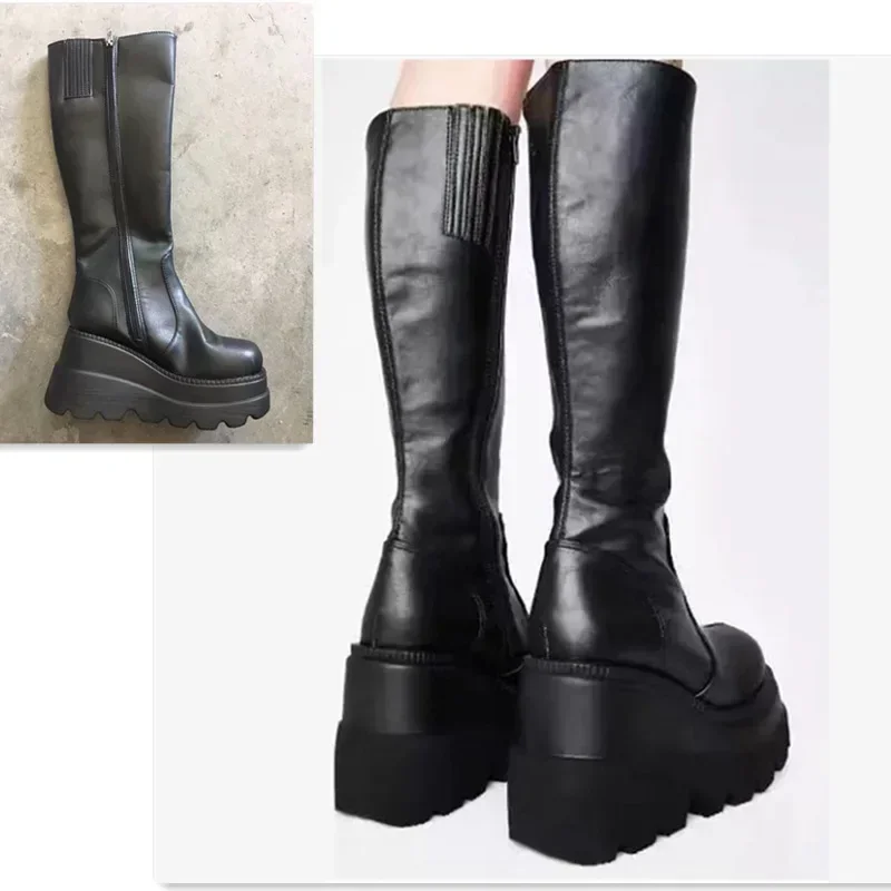 Punk Kadın Platform Çizmeler E - Guipure Lace Panel incelemesi ve fiyatı