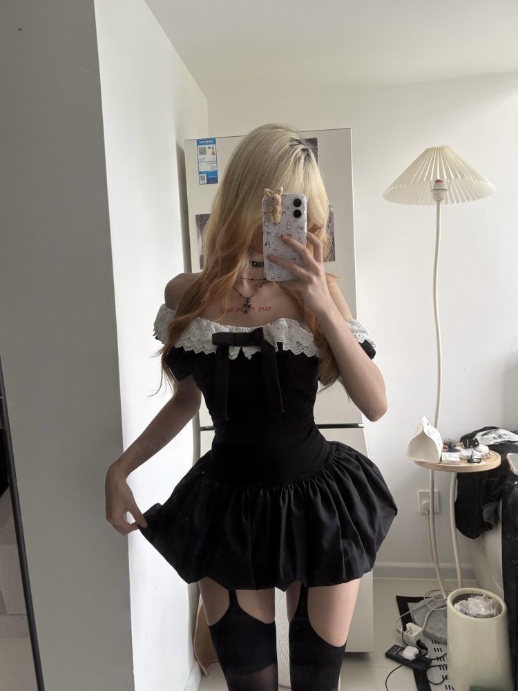 Kore Tarzı Seksi Omuzları Açık - Elastic Lace Trim incelemesi ve fiyatı