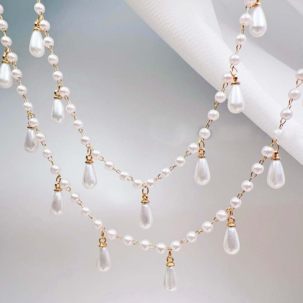 0.5M 1M İmitasyon İnci Su Daml - Pearl Trim Chain incelemesi ve fiyatı
