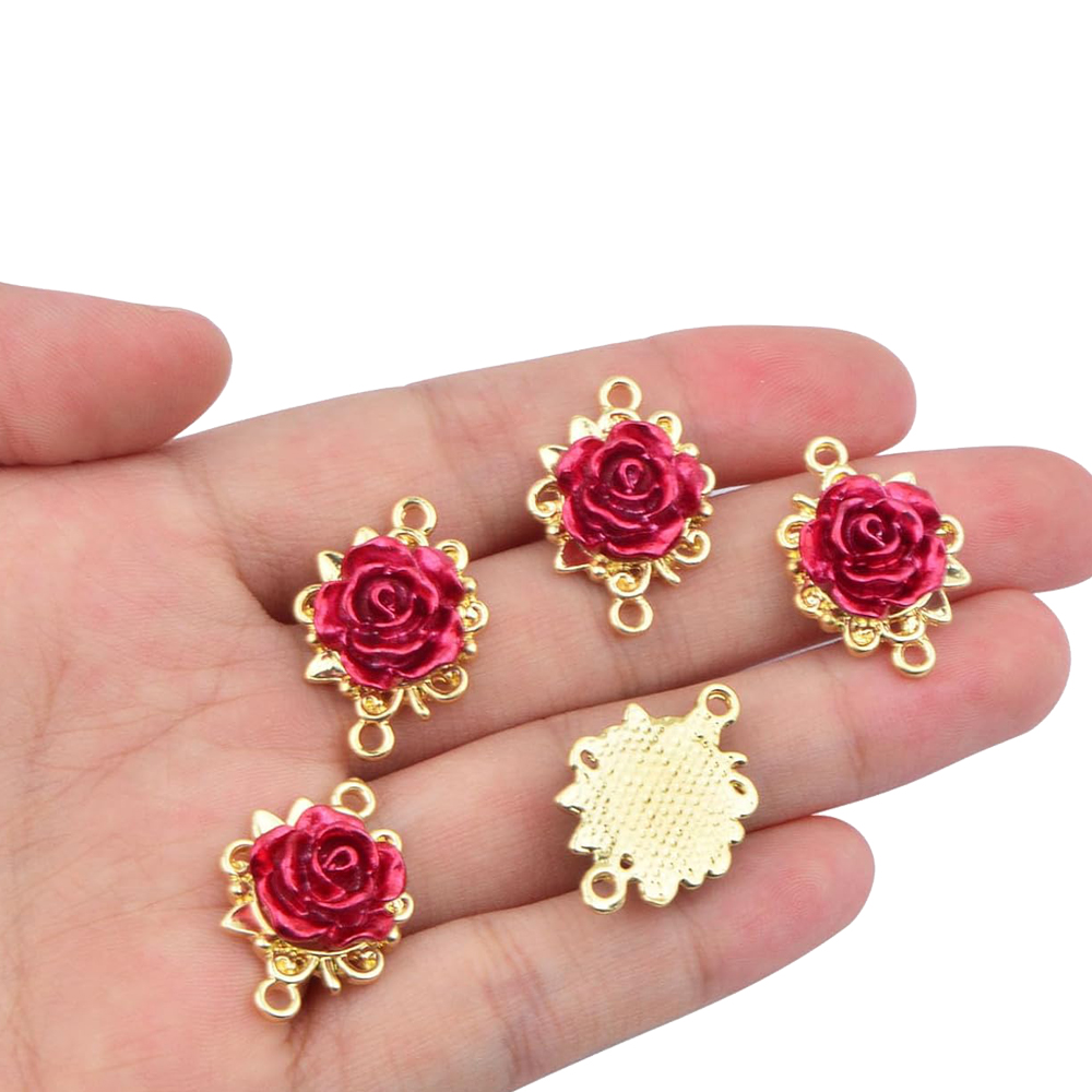 5/10 adet gül takılar 3D gül ç - Embellishment Crafts incelemesi ve fiyatı