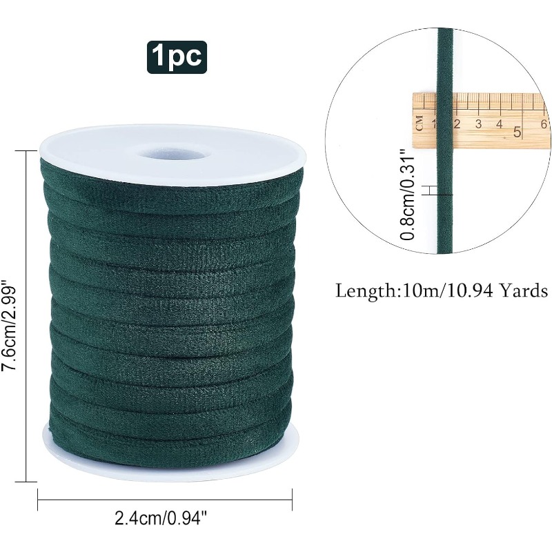 1 rulo 10 m 8mm Koyu Yeşil Kad - Velvet Ribbon Roll incelemesi ve fiyatı