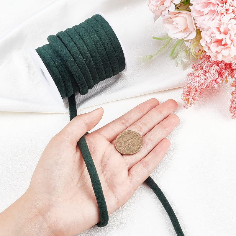 1 rulo 10 m 8mm Koyu Yeşil Kad - Velvet Ribbon Roll incelemesi ve fiyatı