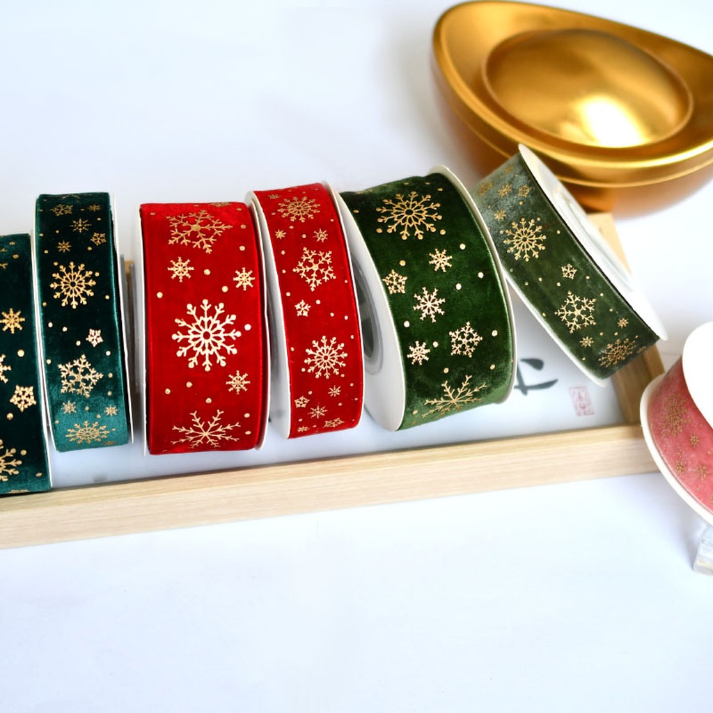 5 Yard/Rulo 2.5cm Noel Altın F - Velvet Ribbon Roll incelemesi ve fiyatı