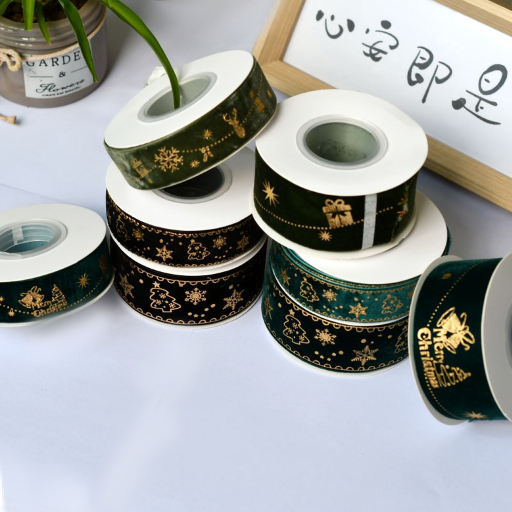 5 Yard/Rulo 2.5cm Noel Altın F - Velvet Ribbon Roll incelemesi ve fiyatı