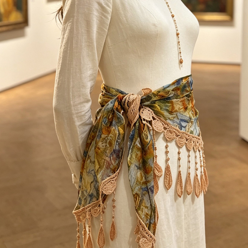 Vintage Çiçekli Dantel Oyuklu  - Tassel Fringe Trim incelemesi ve fiyatı