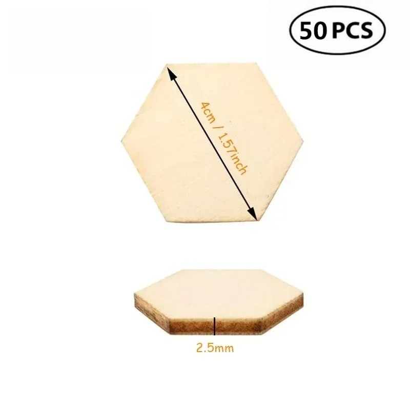 50 adet 4CM bitmemiş ahşap alt - Craft Embellishments incelemesi ve fiyatı
