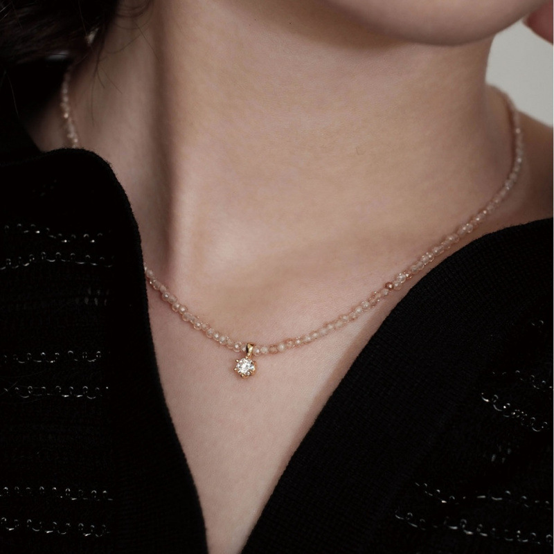 Moda Vintage Seksi Zirkon Koly - Pearl Trim Chain incelemesi ve fiyatı