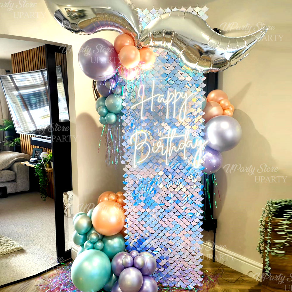 12 adet Denizkızı Pullu Duvar  - Sequin Fabric Panel incelemesi ve fiyatı
