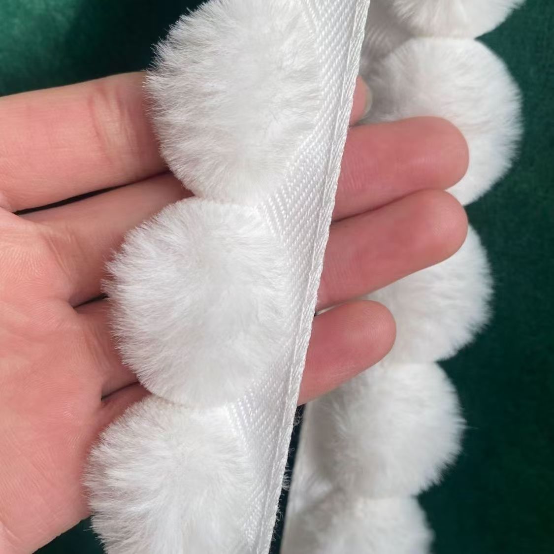 3 cm Sahte Tavşan Kürkü Ponpon - Fringe Ribbon Sewing incelemesi ve fiyatı