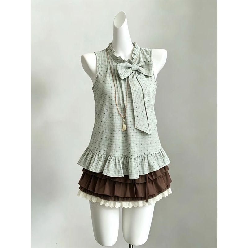 Japon Vintage tatlı 2 Parça Se - Elastic Lace Trim incelemesi ve fiyatı