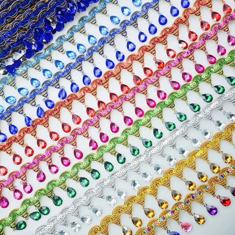 Akrilik Taşlı Püsküllü Dantel  - Tassel Fringe Trim incelemesi ve fiyatı