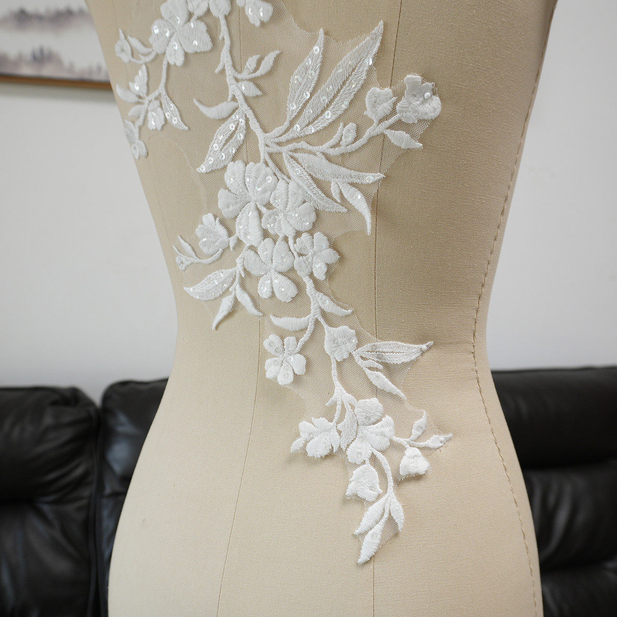 Beyaz Çiçekli Yaprak Pullu Apl - Craft Embellishments incelemesi ve fiyatı