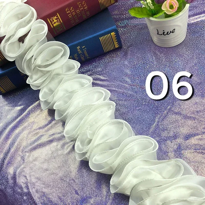 5 metre Pilili Ruffled Trim Pa - Fringe Ribbon Sewing incelemesi ve fiyatı