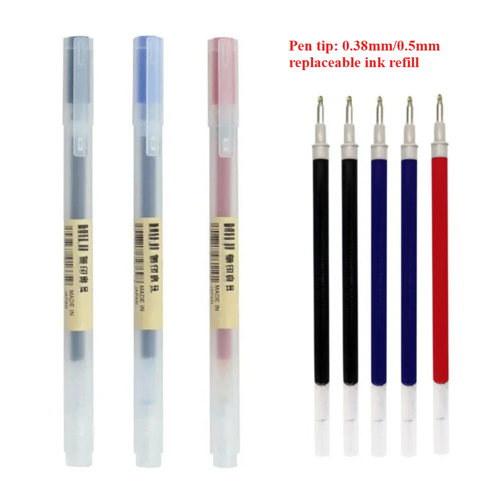 0.38/0.5mm Mürekkep Yedekleri  - Muji Stationery Gel Pen incelemesi ve fiyatı